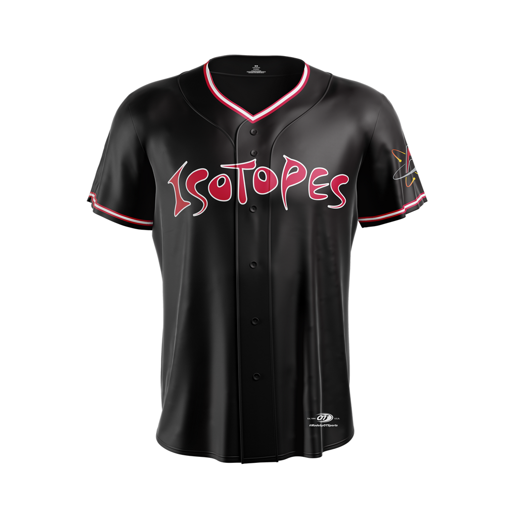 Albuquerque Isotopes Jersey-Black Replica Sublimated