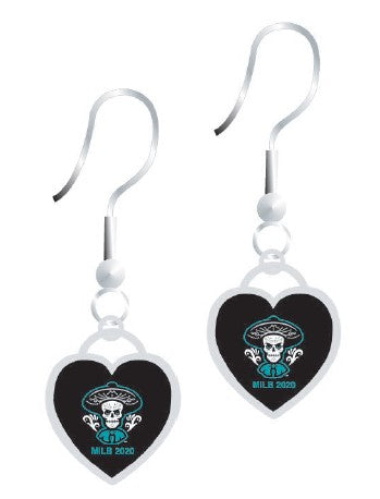 Albuquerque Isotopes Earrings-Mariachis Heart Dangle