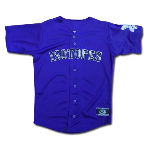 OT Sports Albuquerque Isotopes Jersey-Yth Purple Replica Y-SM